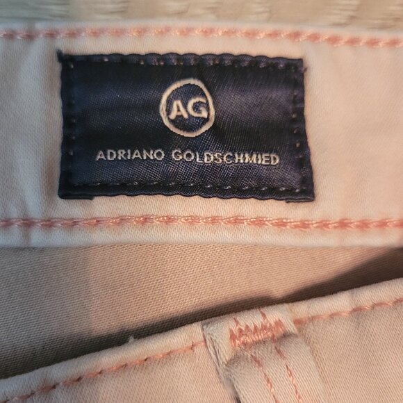 Adriano Goldschmied Jeans 28 R Abbey Ankle Skinny Mid Rise Pink Stretch Denim - Picture 5 of 12